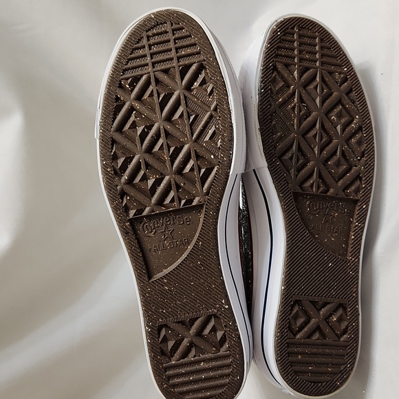 Converse CTAS Lift Platform Glitter Hightop Sneakers (w size 9.5) - Picture 11 of 15